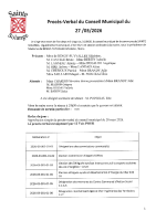 Procès Verbal du 27 03 26